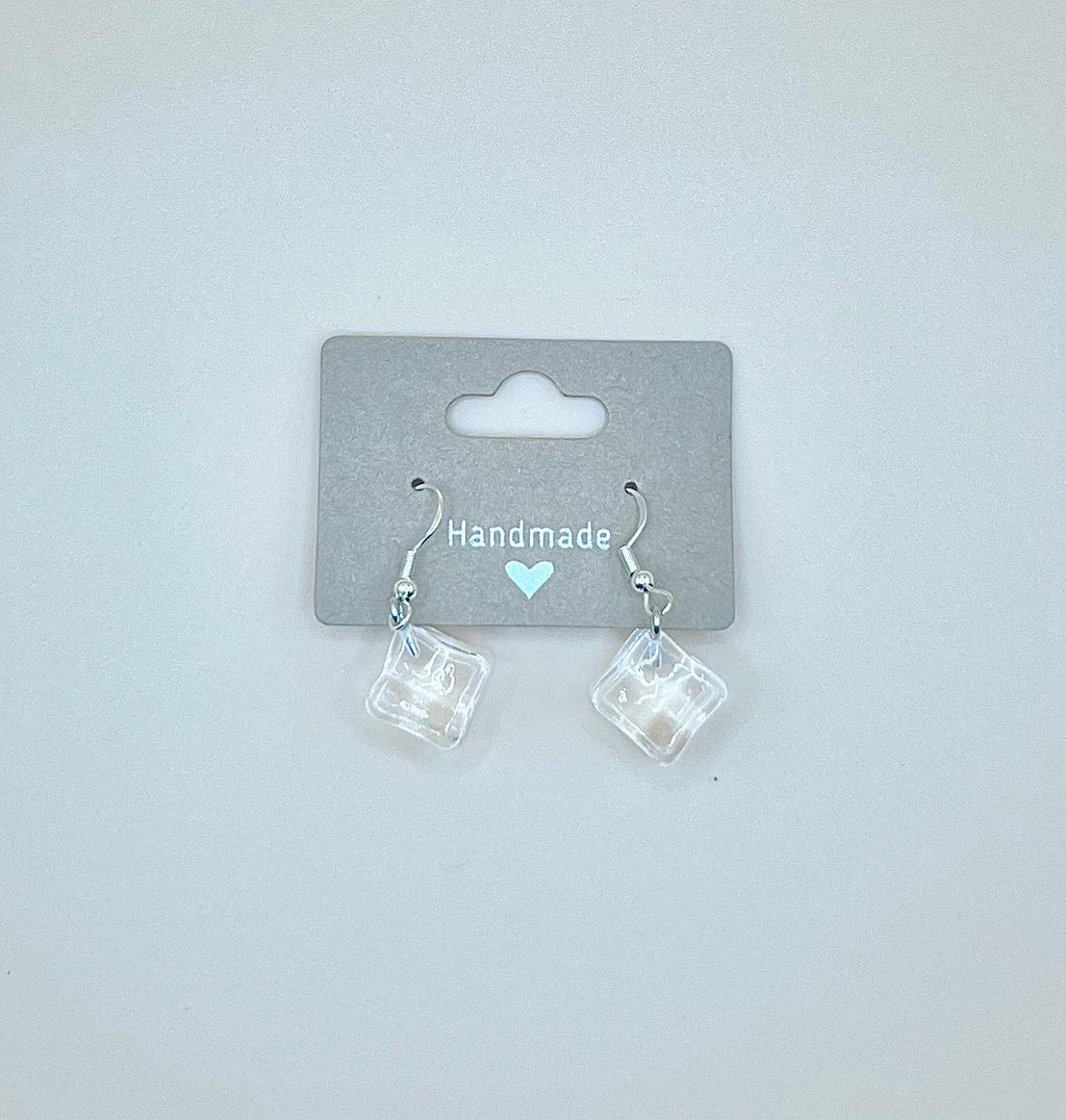 Ice cube earrings