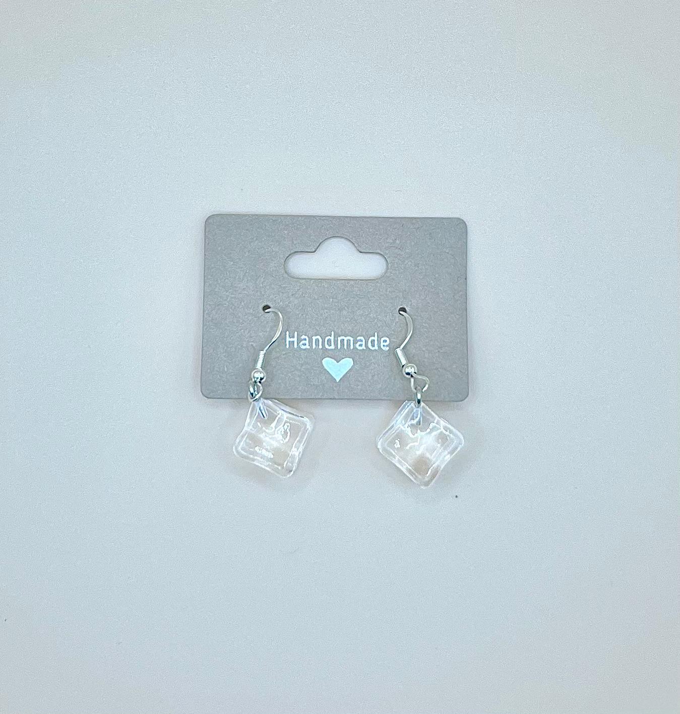 Ice cube earrings
