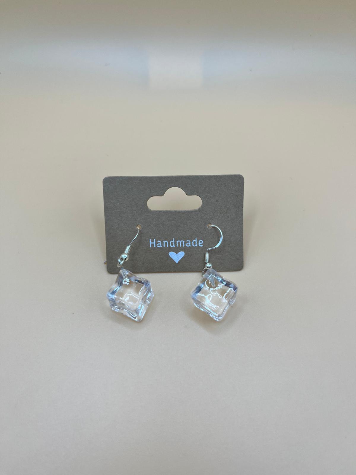 Ice cube earrings